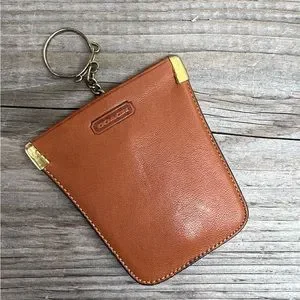 小物 Coach Signature Key Fob Coin Case Pouch NEW COACH Circular Pouch Signature Jacquard Coin Purse